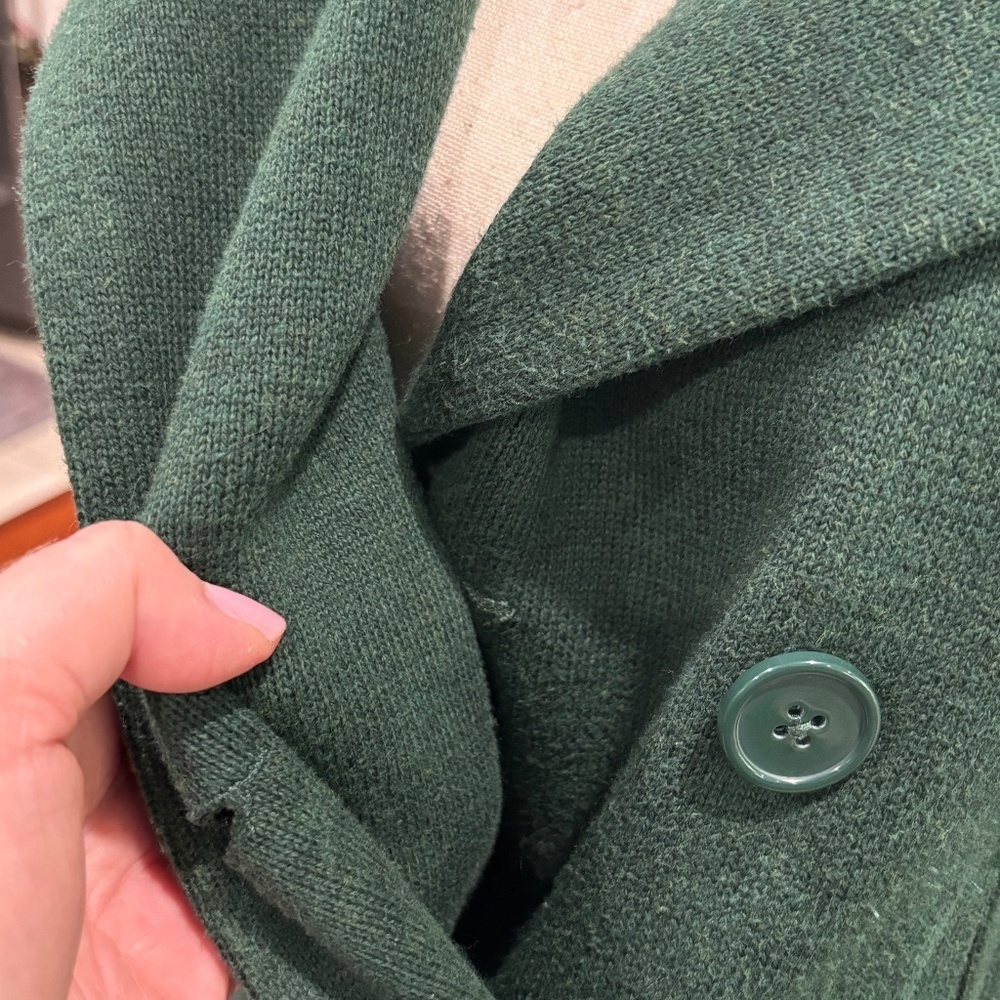 CAbi #3159 Double Breasted Sweater Pea Coat Love Carol Collection, Size Medium - Picture 4 of 13